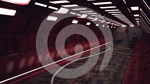 Modern interior scifi architecture