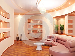 Modern interior of a vestibule