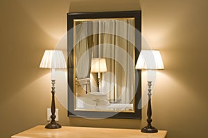 Modern Interios - Lamps & Mirror