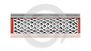 Modern Interlocking Grid Vector Border Design, vector design Generative AI