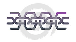 Modern Interlocking Pattern: Abstract Geometric Shape Background Design, vector design Generative AI