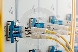 Modern internet router in data center.