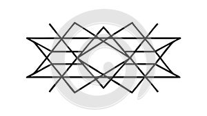 Modern Intersecting Wireframe Grid Pattern Vector, vector design Generative AI