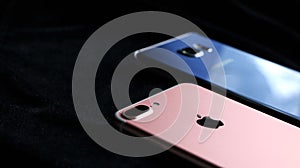 Modern iPhone and a modern android phone