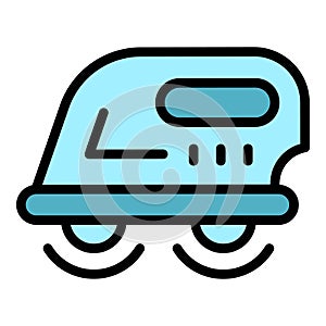 Modern iron icon vector flat