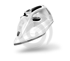 Modern iron  on white background