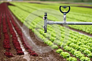 Modern irrigation system - details photo