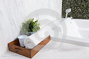 Modern jacuzzi bathtub