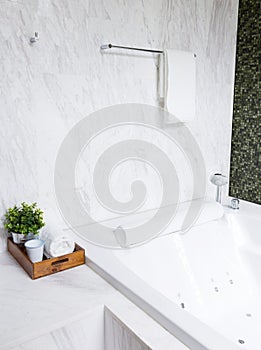 Modern jacuzzi bathtub