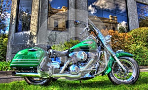 Modern Japanese Kawasaki motorcycle photo