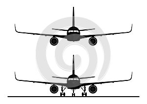 Modern jet airliner.