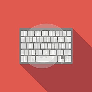 Modern keyboard flat icon