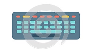 Modern Keyboard Icon for Digital Input Productivity, vector design Generative AI