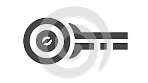 Modern Keyhole Symbol, Security and Access Icon, vector design Generative AI