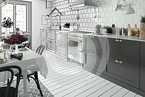 Modern Kitchen Arrangement