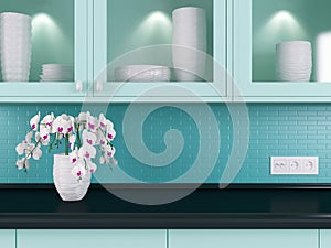 Modern kitchen design.