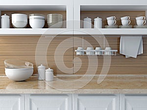 Modern kitchen design.