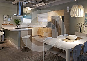 Modern kitchen and dinning room design
