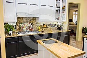 Modern Kitchen With Granite Counter Tops