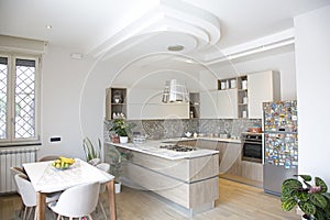 Modern kitchen house interior