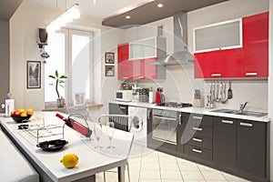 Modern kitchen interior