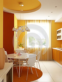 Modern kitchen interior