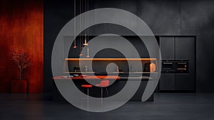 Modern Kitchen Interior 3D Render