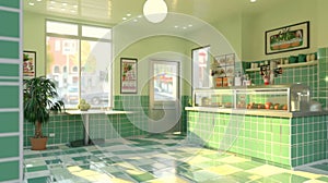 Modern Kitchen Interior - 3D Render