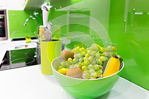 Modern kitchen interior shot with studio light