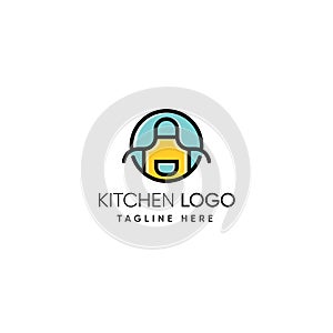 Modern simple kitchen logo design inspiration - Apron logo inspriation photo