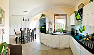 Modern kitchen panorama