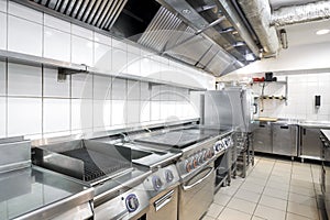 Modern kitchen in the restaurant