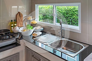 modern kitchen room