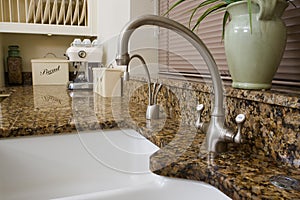 Modern kitchen sink area