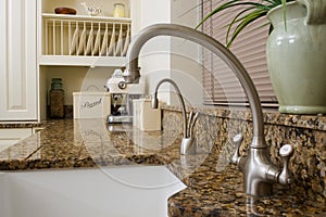 Modern kitchen sink area