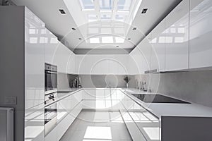 Modern Kitchen with Skylight - Interior Design Perspective