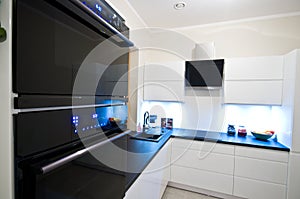 Modern kitchen in white