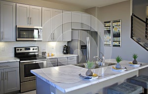 Modern Kitchen in White