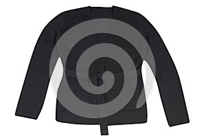 Modern knitted tunic on a white.