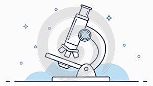 Modern Laboratory Microscope, Scientific Discovery, Research Tool, vector design Generative AI