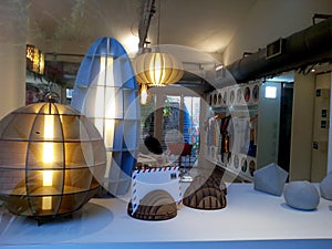 Modern lamps in a store photo