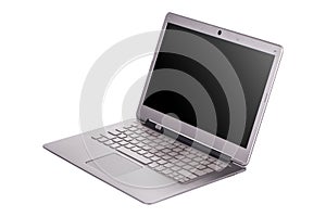 Modern laptop computer isolated on white background