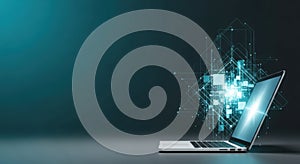 Futuristic Technology and Data Network Concept