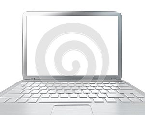 Modern laptop PC isolated