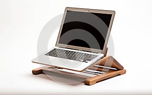 Modern Laptop Riser on White Background