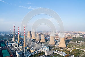 Modern large thermal power plant photo