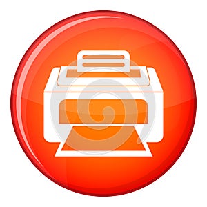 Modern laser printer icon, flat style