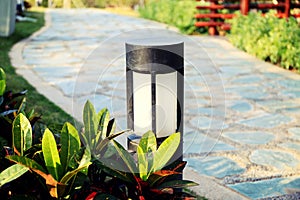 modern lawn lamp garden light outdoor landscape lighting photo