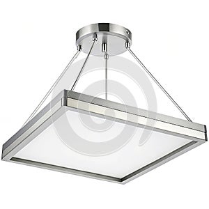 Modern LED ceiling light with sleek metal frame
