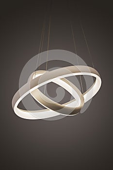 Ghiaccio pendente la luce lampada illuminato alla moda progettista lampadario modulo da anelli 